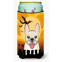 "Caroline's Treasures BB1796TBC Halloween French Bulldog Tall Boy Koozie Hugger, Multicolor"