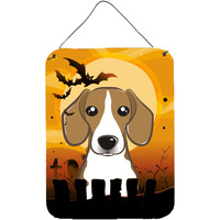 "Caroline's Treasures Halloween Beagle Wall or Door Hanging Prints BB1797DS1216, 16HX12W, Multicolor"