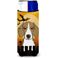 "Caroline's Treasures Halloween Beagle Michelob Ultra Koozies for Slim Cans, Multicolor"