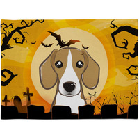 "Caroline's Treasures BB1797PLMT Halloween Beagle Fabric Placemat, Multicolor"