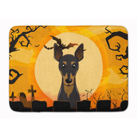 "Caroline's Treasures Halloween Min Pin Floor Mat, 19"" x 27"", Multicolor"