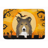 "Caroline's Treasures Halloween Sheltie Floor Mat, 19"" x 27"", Multicolor"