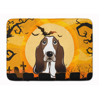 "Caroline's Treasures Halloween Basset Hound Floor Mat, 19"" x 27"", Multicolor"