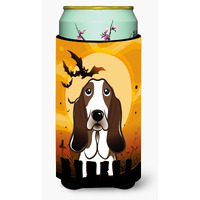 "Caroline's Treasures Halloween Basset Hound Tall Boy Koozie Hugger, Multicolor"