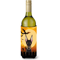 "Caroline's Treasures Halloween Doberman Wine Bottle Koozie Hugger, 750 ml, Multicolor"