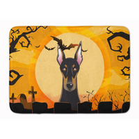 "Caroline's Treasures Halloween Doberman Floor Mat, 19"" x 27"", Multicolor"