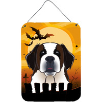 "Caroline's Treasures Halloween Saint Bernard Wall or Door Hanging Prints BB1804DS1216, 16HX12W, Multicolor"