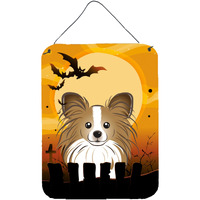 "Caroline's Treasures Halloween Papillon Wall or Door Hanging Prints BB1806DS1216, 16HX12W, Multicolor"