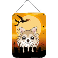 "Caroline's Treasures Halloween Chihuahua Wall or Door Hanging Prints BB1809DS1216, 16HX12W, Multicolor"
