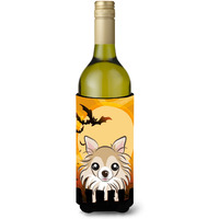 "Caroline's Treasures Halloween Chihuahua Wine Bottle Koozie Hugger, 750 ml, Multicolor"