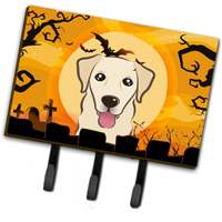 "Caroline's Treasures BB1810TH68 Halloween Golden Retriever Leash or Key Holder, Large, Multicolor"