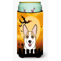 "Caroline's Treasures Halloween Sable Corgi Tall Boy Koozie Hugger, Multicolor"