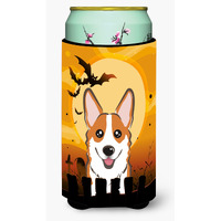 "Caroline's Treasures Halloween Red Corgi Tall Boy Koozie Hugger, Multicolor"