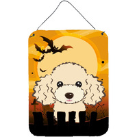 "Caroline's Treasures Halloween Buff Poodle Wall or Door Hanging Prints BB1816DS1216, 16HX12W, Multicolor"