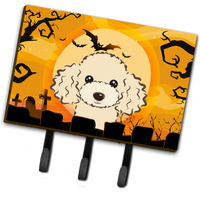 "Caroline's Treasures BB1816TH68 Halloween Buff Poodle Leash or Key Holder, Large, Multicolor"