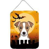 "Caroline's Treasures Halloween Jack Russell Terrier Wall or Door Hanging Prints BB1818DS1216, 16HX12W, Multicolor"