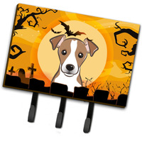 "Caroline's Treasures BB1818TH68 Halloween Jack Russell Terrier Leash or Key Holder, Large, Multicolor"