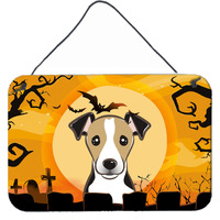 "Caroline's Treasures Halloween Jack Russell Terrier Wall or Door Hanging Prints BB1819DS812, 8HX12W"