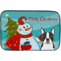 "Caroline's Treasures BB1823DDM Dish Drying Mat, 14 x 21, Snowman"