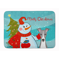 "Caroline's Treasures Snowman with Italian Greyhound Floor Mat, 19"" x 27"", Multicolor"