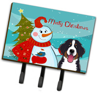 "Caroline's Treasures BB1857TH68 Snowman with Bernese Mountain Dog Leash or Key Holder, Large, Multicolor"