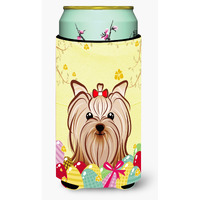 "Caroline's Treasures BB1886TBC ""Yorkie Yorkshire Terrier Easter Egg Hunt"" Tall Boy Hugger Koozie, Multicolor"