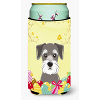 "Caroline's Treasures BB1888TBC ""Schnauzer Easter Egg Hunt"" Tall Boy Hugger Koozie, Multicolor"