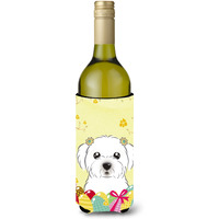 "Caroline's Treasures BB1890LITERK ""Maltese Easter Egg Hunt"" Wine Bottle Hugger Koozie, 750ml, Multicolor"