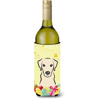 "Caroline's Treasures BB1904LITERK ""Yellow Labrador Easter Egg Hunt"" Wine Bottle Hugger Koozie, 750ml, Multicolor"