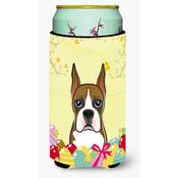 "Caroline's Treasures BB1905TBC ""Boxer Easter Egg Hunt"" Tall Boy Hugger Koozie, Multicolor"