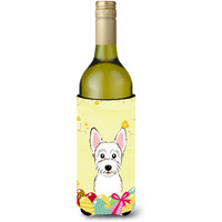 "Caroline's Treasures BB1908LITERK ""Westie Easter Egg Hunt"" Wine Bottle Hugger Koozie, 750ml, Multicolor"