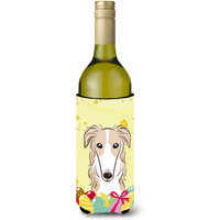 "Caroline's Treasures BB1910LITERK ""Borzoi Easter Egg Hunt"" Wine Bottle Hugger Koozie, 750ml, Multicolor"