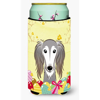 "Caroline's Treasures BB1911TBC ""Saluki Easter Egg Hunt"" Tall Boy Hugger Koozie, Multicolor"