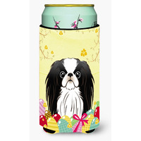 "Caroline's Treasures BB1912TBC ""Japanese Chin Easter Egg Hunt"" Tall Boy Hugger Koozie, Multicolor"