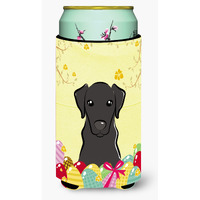 "Caroline's Treasures BB1917TBC ""Black Labrador Easter Egg Hunt"" Tall Boy Hugger Koozie, Multicolor"