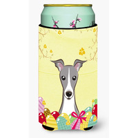 "Caroline's Treasures BB1918TBC ""Italian Greyhound Easter Egg Hunt"" Tall Boy Hugger Koozie, Multicolor"