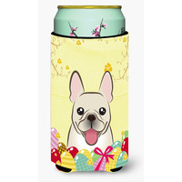 "Caroline's Treasures BB1920TBC ""French Bulldog Easter Egg Hunt"" Tall Boy Hugger Koozie, Multicolor"