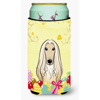 "Caroline's Treasures BB1926TBC ""Afghan Hound Easter Egg Hunt"" Tall Boy Hugger Koozie, Multicolor"
