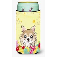 "Caroline's Treasures BB1933TBC ""Chihuahua Easter Egg Hunt"" Tall Boy Hugger Koozie, Multicolor"