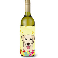 "Caroline's Treasures BB1934LITERK ""Golden Retriever Easter Egg Hunt"" Wine Bottle Hugger Koozie, 750ml, Multicolor"