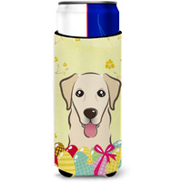 "Caroline's Treasures BB1934MUK ""Golden Retriever Easter Egg Hunt Michelob Ultra Koozies for Slim Cans, Multicolor"