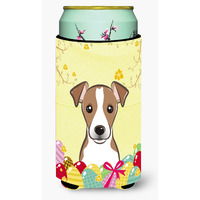 "Caroline's Treasures BB1942TBC ""Jack Russell Terrier Easter Egg Hunt"" Tall Boy Hugger Koozie, Multicolor"