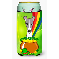 "Caroline's Treasures BB1980TBC ""Italian Greyhound St. Patrick's Day"" Tall Boy Hugger Koozie, Multicolor"