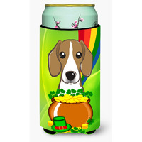 "Caroline's Treasures BB1983TBC ""Beagle St. Patrick's Day"" Tall Boy Hugger Koozie, Multicolor"