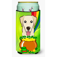 "Caroline's Treasures BB1996TBC ""Golden Retriever St. Patrick's Day"" Tall Boy Hugger Koozie, Multicolor"