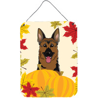 "Caroline's Treasures German Shepherd Thanksgiving Wall or Door Hanging Prints BB2017DS1216, 16HX12W, Multicolor"