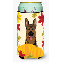 "Caroline's Treasures BB2017TBC ""German Shepherd Thanksgiving"" Tall Boy Hugger Koozie, Multicolor"