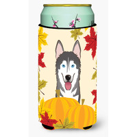 "Caroline's Treasures BB2024TBC ""Alaskan Malamute Thanksgiving"" Tall Boy Hugger Koozie, Multicolor"
