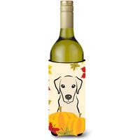 "Caroline's Treasures BB2028LITERK ""Yellow Labrador Thanksgiving"" Wine Bottle Hugger Koozie, 750ml, Multicolor"