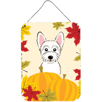 "Caroline's Treasures Westie Thanksgiving Wall or Door Hanging Prints BB2032DS1216, 16HX12W, Multicolor"